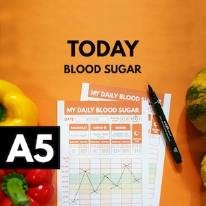 May include: A printable blood sugar log sheet with a graph to track blood sugar levels throughout the day. The sheet includes sections for breakfast, lunch, and dinner, with space to record the time of day and blood sugar readings before and after each meal. The sheet also includes a section for activity level and a section for bedtime blood sugar readings.