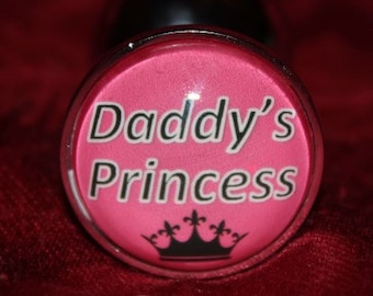 Butt Plug Anal Plug Daddy's Princess DDLG Play BDSM Sex Toy Plug Metal Plug Small Beginner Medium Intermediate Large Anal Play (Mature)