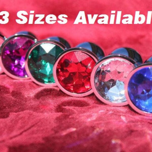 Butt Plug Anal Plug BDSM Sex Toy Princess Plug Jewel Plug Metal Small Beginner Medium Intermediate Large Advanced Anal Play (Mature)