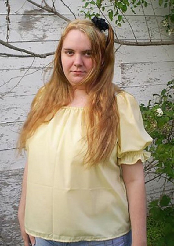 women's short sleeve peasant tops