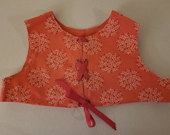 Pink Print Toddler Bodice Vest