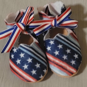 Patriotic Felt Infant Dress Shoes
