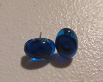 Epoxy Resin Post Earrings, Assorted Colors and Shapes