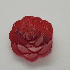 Rose Epoxy Resin Brooch