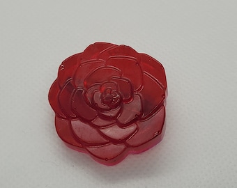 Rose Epoxy Resin Brooch