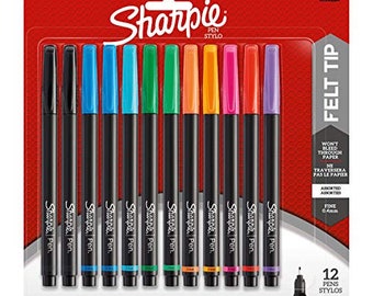 Sharpie Pens Stylo Fine 12/Pkg