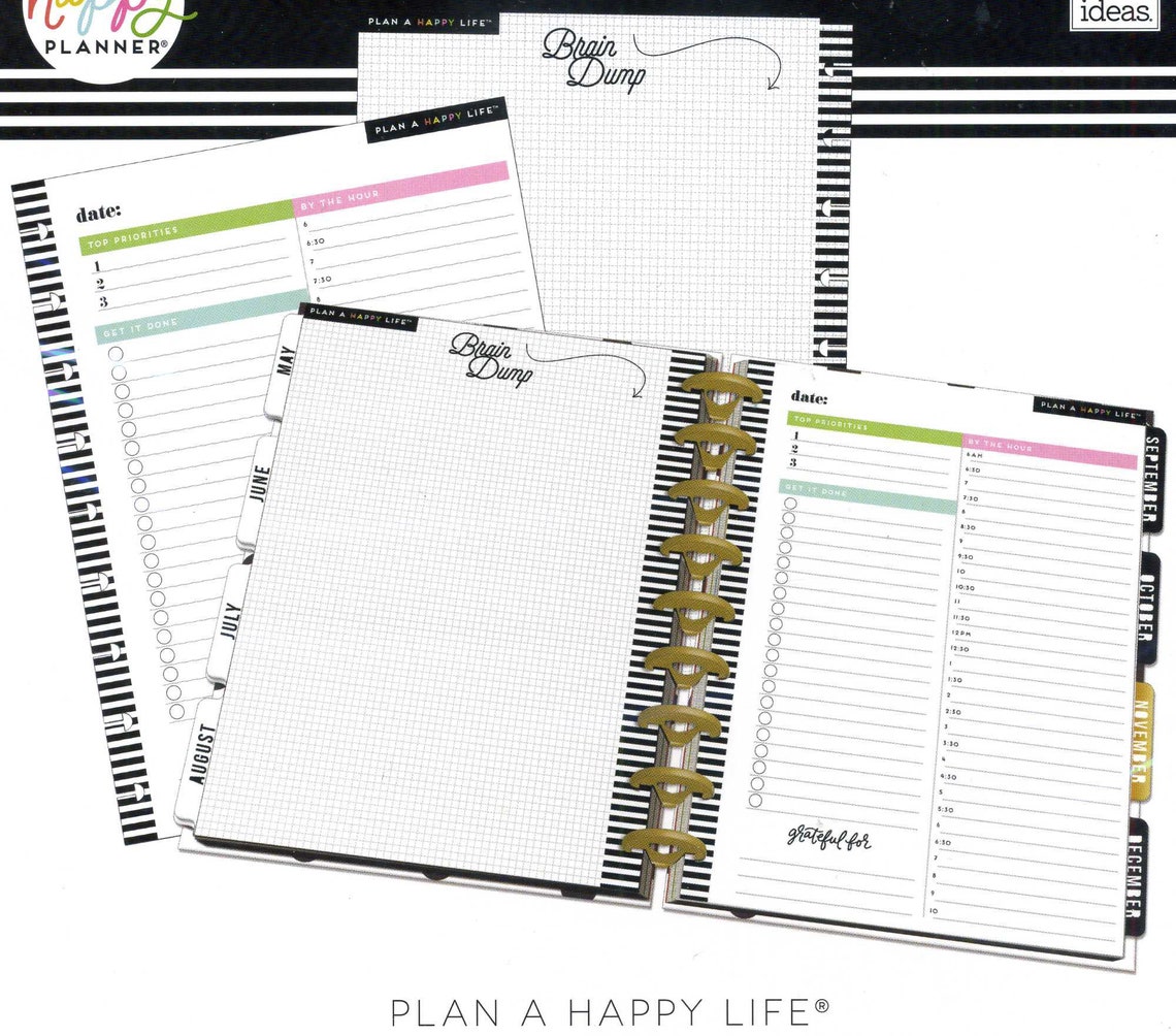 Happy Planner Classic Size Refill Sheets | Etsy