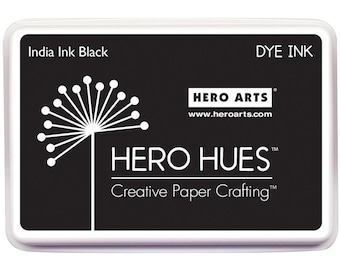Dye Rubber Stamping Ink Pad – India Ink Black