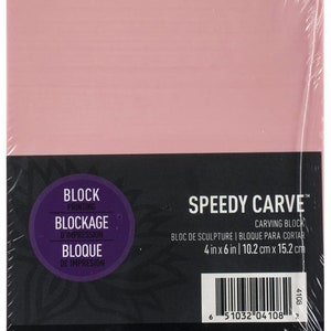 Bloque Speedball Speedy-Carve, 4x6 pulgadas