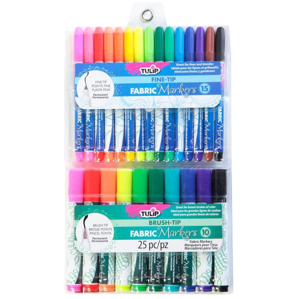 FabricMate Dye Markers - Fabric Dye Pen - Set of Six Pastel Colors