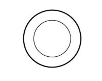 Unmounted Rubber Stamp Faux Postmark Circles