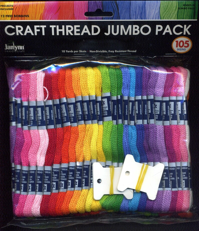 Janlynn Craft Thread Jumbo Pack 9.9yd 105/Pkg image 1