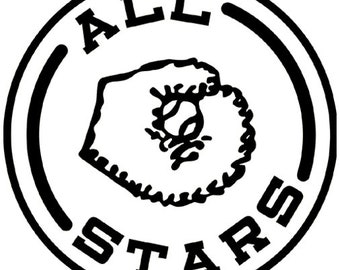 Unmounted Rubber Stamp All Stars