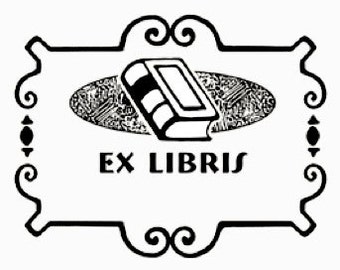 Rubber Stamp Bookplate Ex Libris