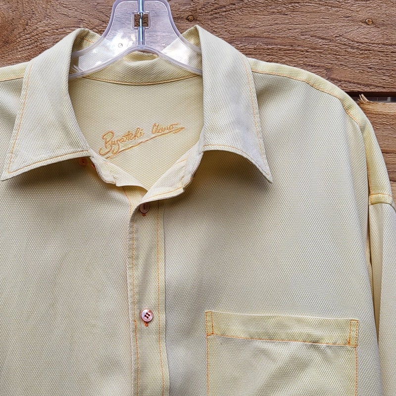 70s Big Collar Shirt Etsy 