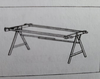 Instructions pour le cadre de courtepointe PDF pour le cadre et le support de courtepointe tout usage vintage LeeWards 5560 B, 08-98031 - Instructions PDF