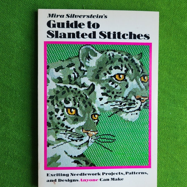 Mira Silvertstein's Guide to Slanted Stitches 1977 Needlework Stitches paperback book