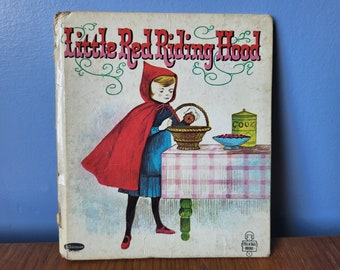 Little Red Riding Hood 1964 Whitman Tell A Tale Book, June Goldsborough Kid's bookcase Children's library