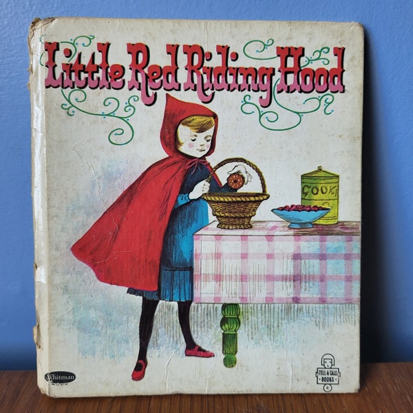 Little Red Riding Hood 1964 Whitman Tell A Tale Book, June Goldsborough Kid's bookcase Children's library