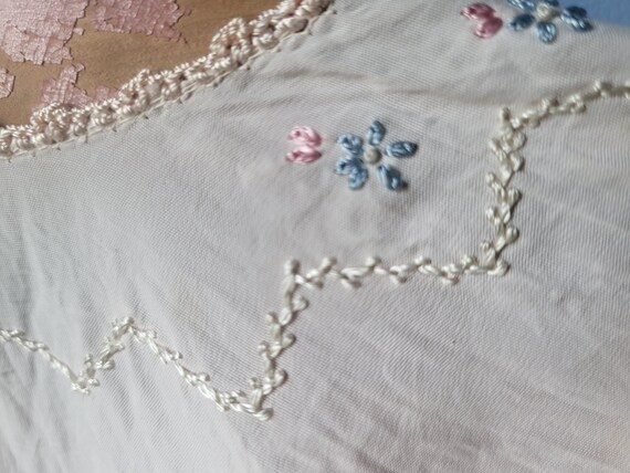 Vintage Silk Baby Clothes Handmade, hand crochet … - image 6