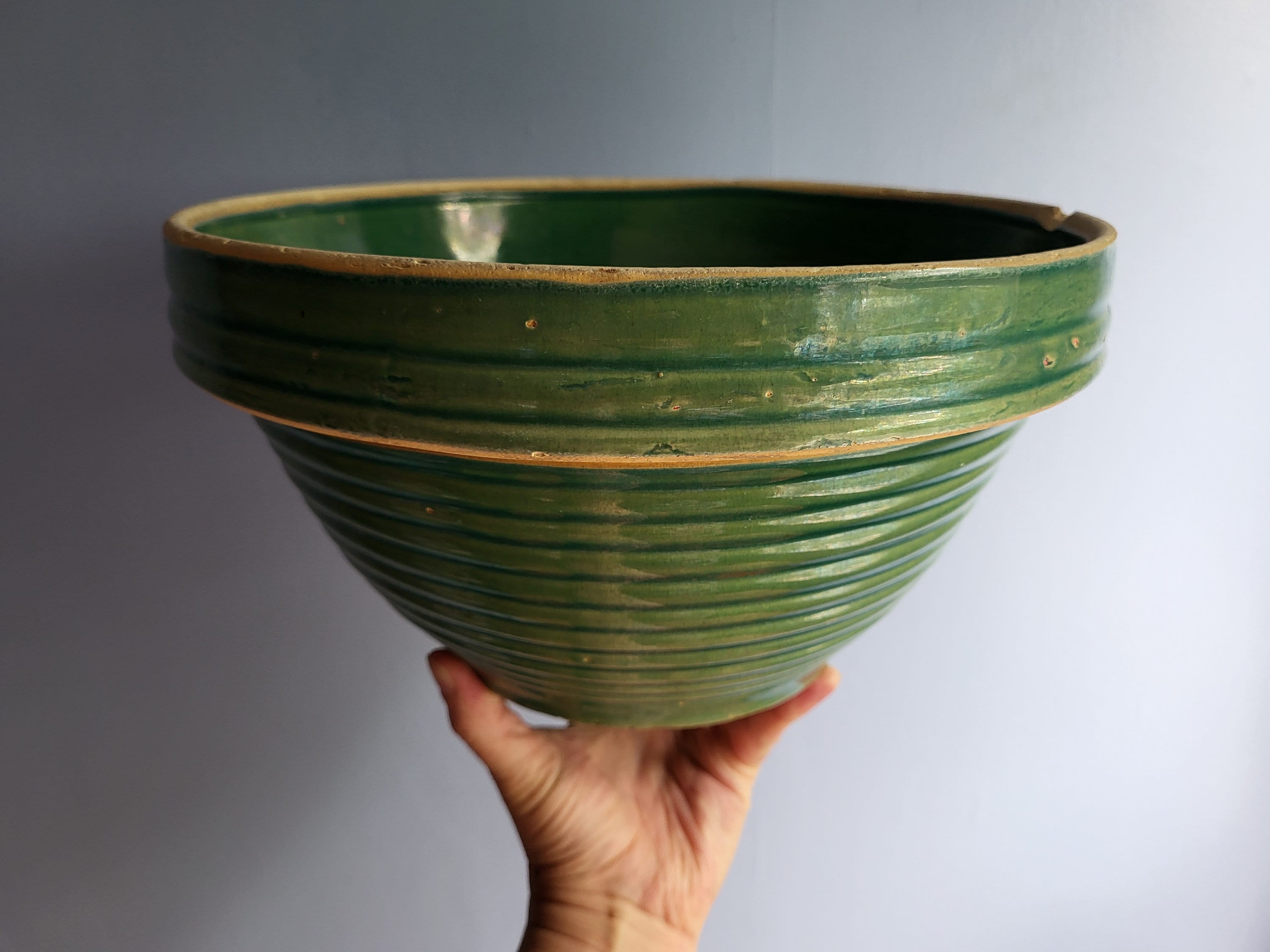 Vintage Green Mccoy Mixing Bowl - Etsy Vintage Green Mccoy Mixing Bowl - Etsy
