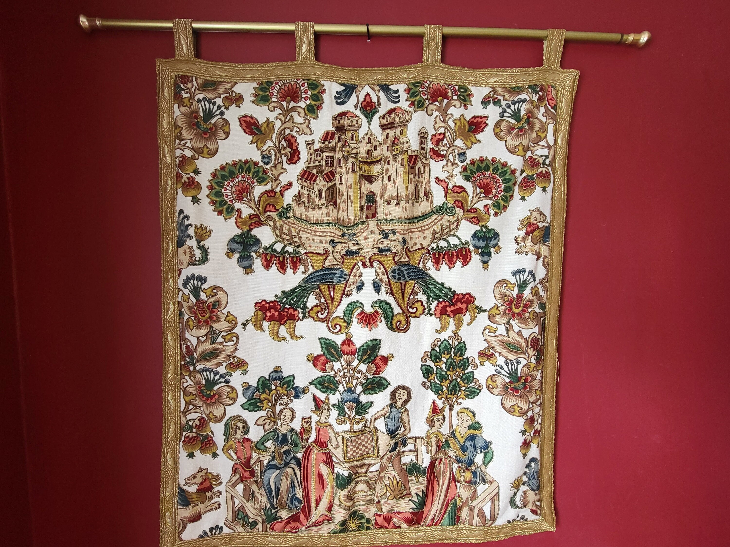 Vintage German Tapestry - Etsy