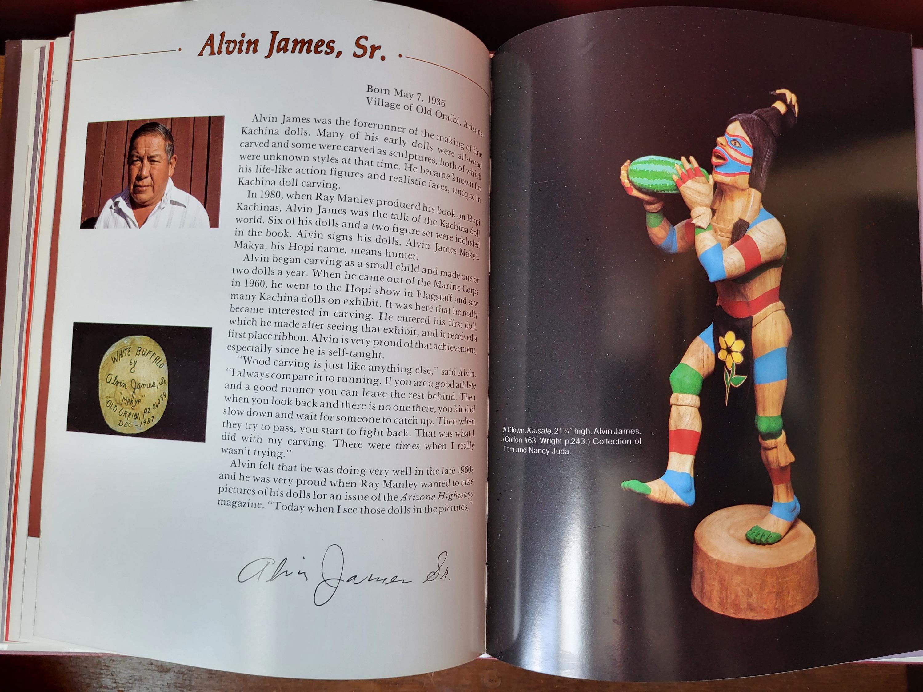 Hopi Kachina Dolls Book: Theda Bassman, 1991 Hardback, Wood