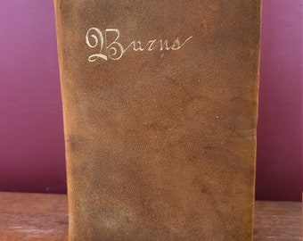 Robert Burns Complete Poetical Works 1900 Suede cover Thomas Y Crowell & Co publishers