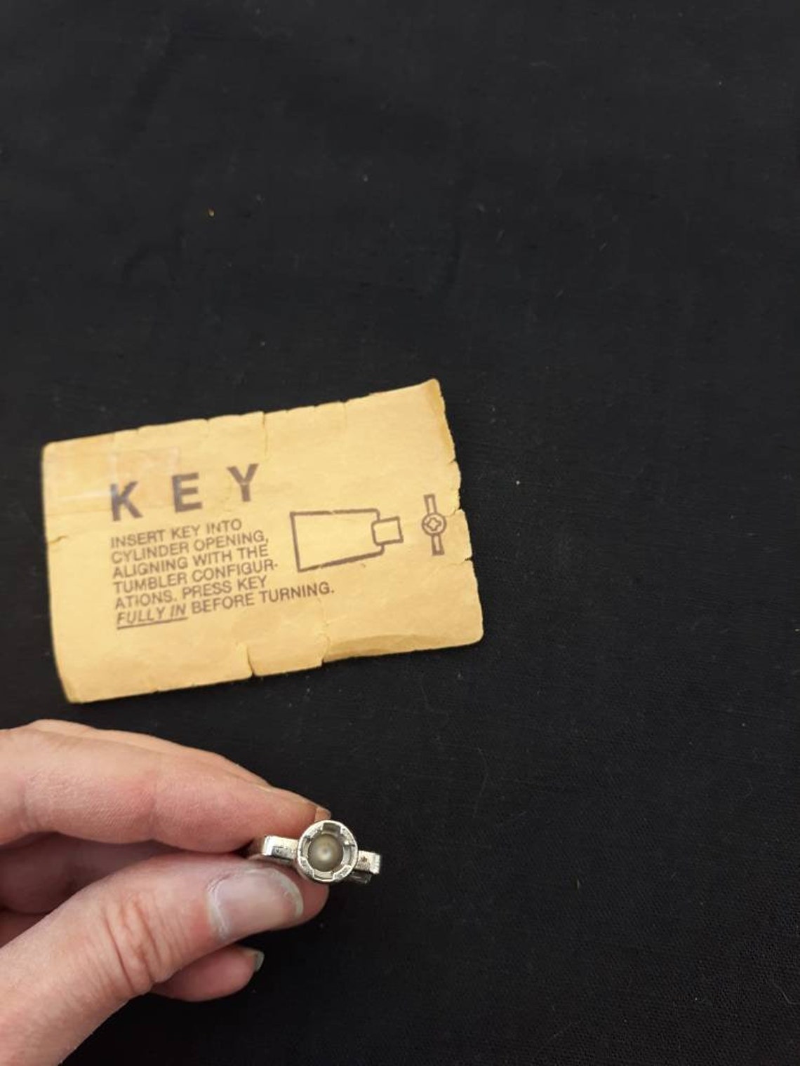 Vintage Key 1970s Frigidaire upright freezer key with paper Etsy