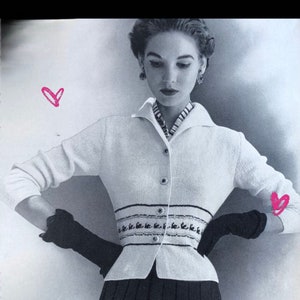 1951 Sonata Suit - 1950s knit dress pattern - retro women’s knit digital- 1950s suit pattern