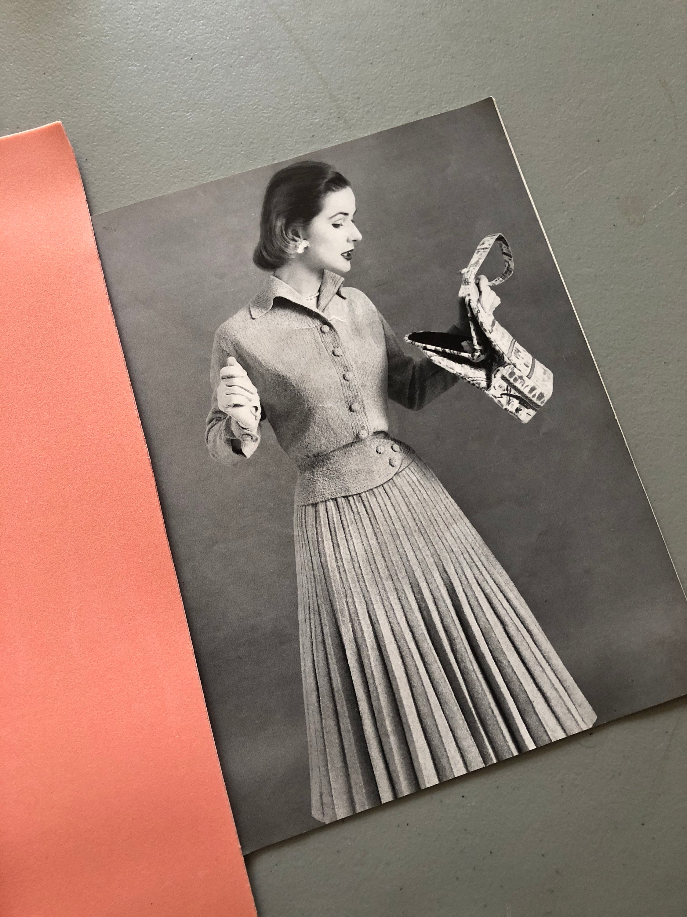 A Line Dress Dior 1955 1954-5 H-line Autumn Dress Sewing Pattern