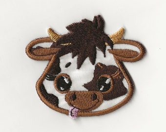 Cow Face Patch! Custom Made!