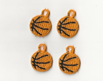 1” Basketball Charms, Set of 4!