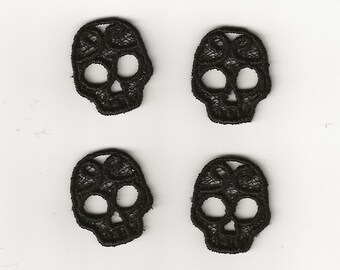 1” Skull Charms, Set of 4!