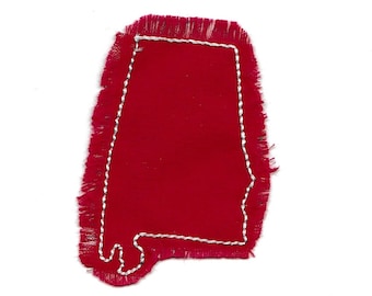 Distressed Alabama State Patch! Small Custom Made!