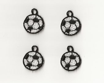 1” Soccer / Futbol Charms, Set of 4!