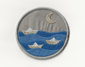 Paper Boat Race Patch! Custom Made!