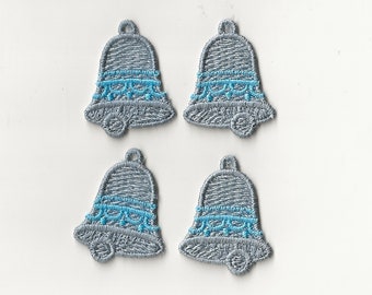 2" Bell Charms, set of 4!