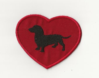 3" I Love my Dachshund Patch!
