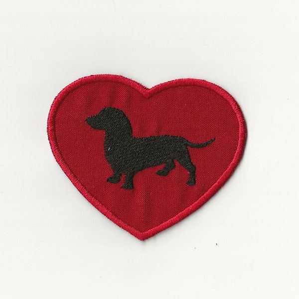 3" I Love my Dachshund Patch!