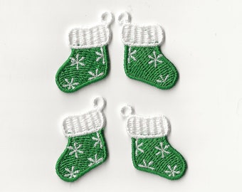2" Christmas Stocking Charms, set of 4!