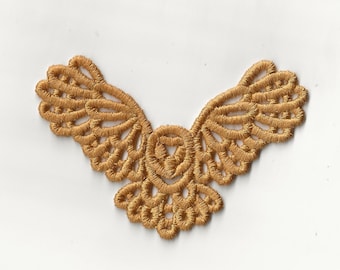 3" Owl Lace Charm / Ornament, Custom Color!
