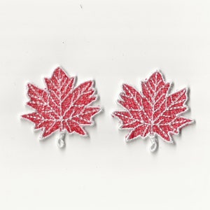 2" Herbst AhornBlatt , Spitzen Charm / Ornament, Individuelle Farbe!