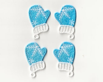 2" Winter Glove Charms, set of 4!