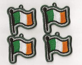 2" Irish / Ireland Flag Charms, set of 4!