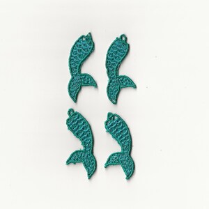 1.5” Mermaid Tail Charms, Set of 4!