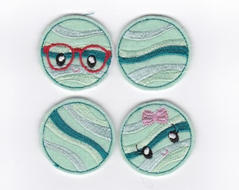 2” Planet Neptune Felties, Set of 4!