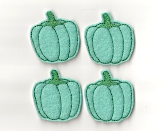 Bell Pepper Felties! Custom Color, Set of 4!