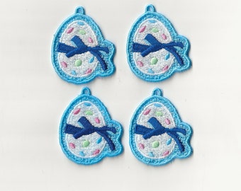 2" Easter Egg Charms, set of 4!