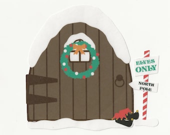 North Pole Elf Door Sticker! Multiple sizes custom made!